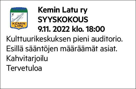 Tapahtumat ajalle  –  – Sivu 4 – Kemin Latu Ry